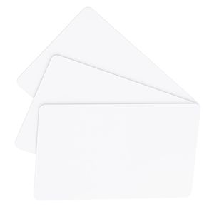 Böttcher-AG Plastikkarten Premium, PVC, blanko, weiß glänzend, CR80 Format, 85,6 x 54 x 0,76mm, 100 Stück
