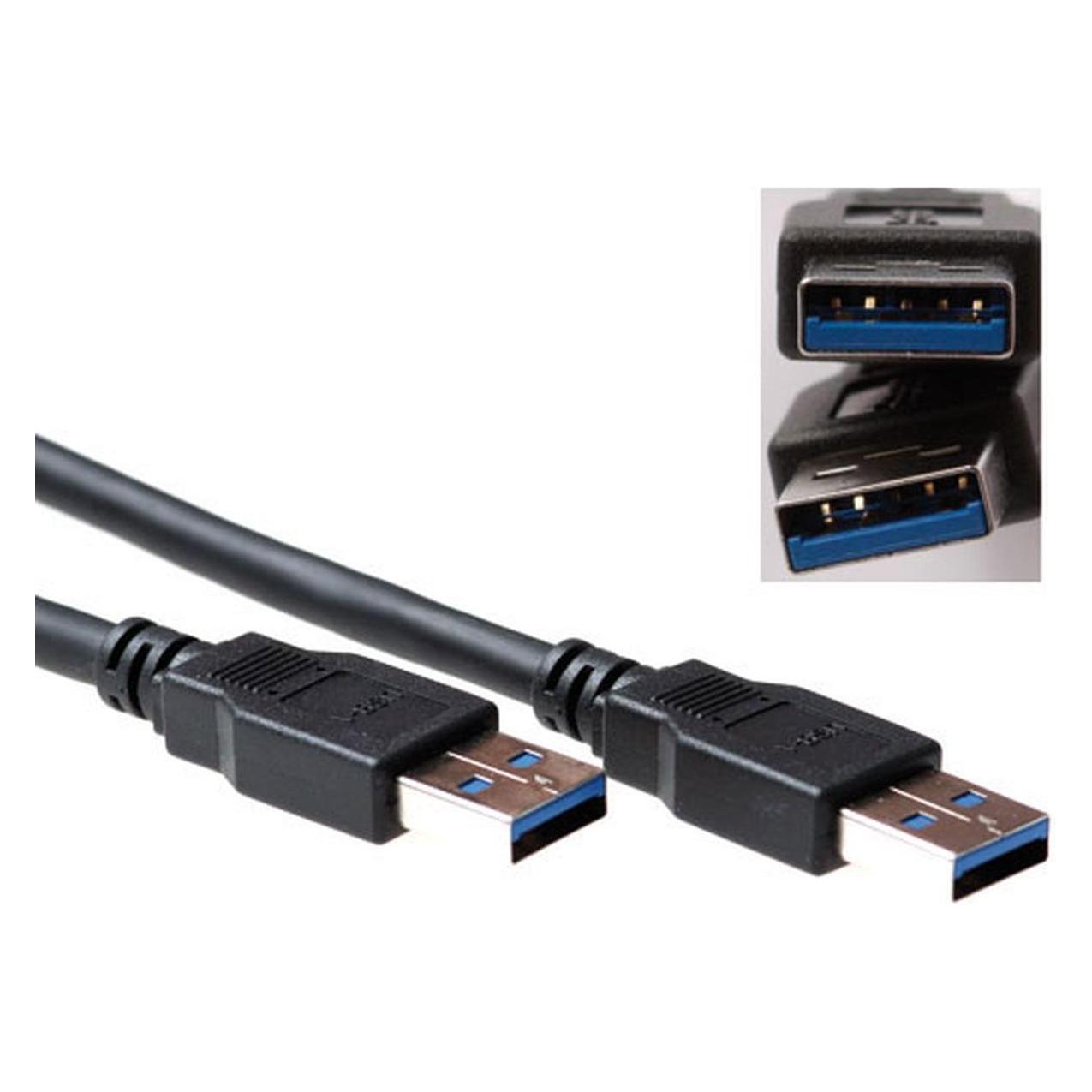 ACT SB0002 5m USB A USB A Männlich Männlich Schwarz USB Kabel (5 m, USB 3.2 Gen 1) (SB0002)