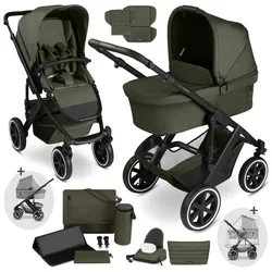 ABC Design Kombikinderwagen Salsa 5 Air inkl. Wickeltasche, Moskitonetz und Regenschutz, gruen