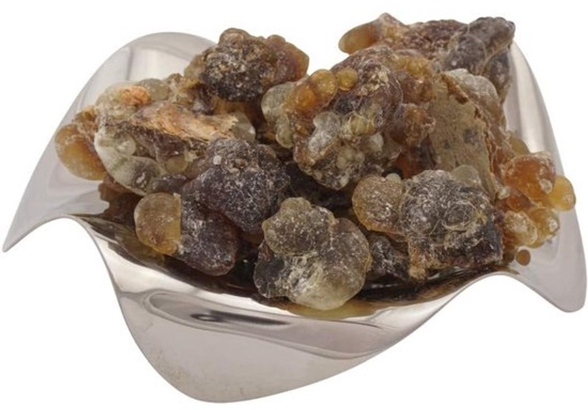 Boswellia Sacra Wierookhars Al-Hojari Kwaliteit 4 - Grote Stukken - Zwart Bruin - Puur Natuurlijk