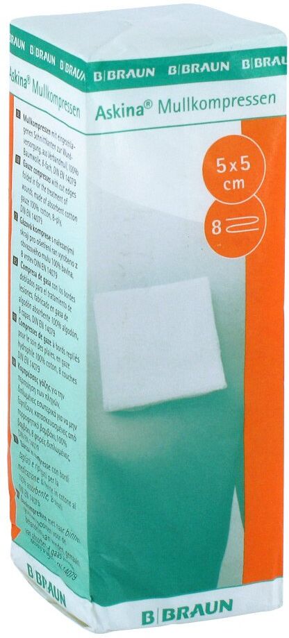 Braun Askina Mullkompressen 5x5 cm 100stk