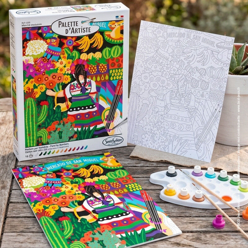 SentoSphère Palette d'artiste - Marché mexicain