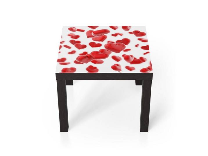 DEQORI Couchtisch 'Schwebende Liebe', Glas Beistelltisch Glastisch modern