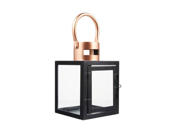 Balthasar Metalllaterne Ruby Schwarz