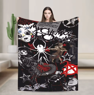 Inspire Curations My Chemical Romance Rock Band Flannel Throw Blanket 5 153x204cm