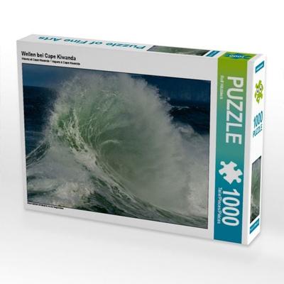 CALVENDO Puzzle Wellen bei Cape Kiwanda | 1000 Teile Lege-Größe 64x48cm Foto-Puzzle für glückliche Stunden