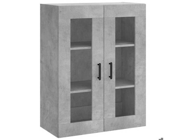 YUN@Armoire murale - MODERNE - Armoire polyvalente - gris béton 69 5x34x90 cm @7199@