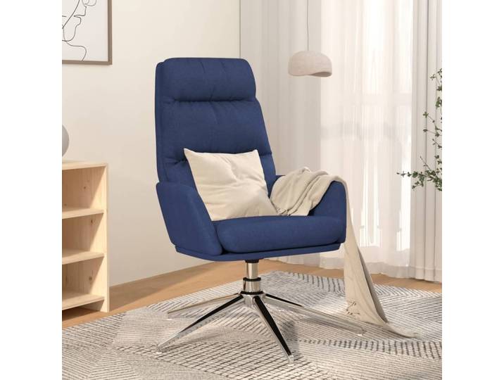 Maison Exclusive - Fauteuil relax bleu tissu
