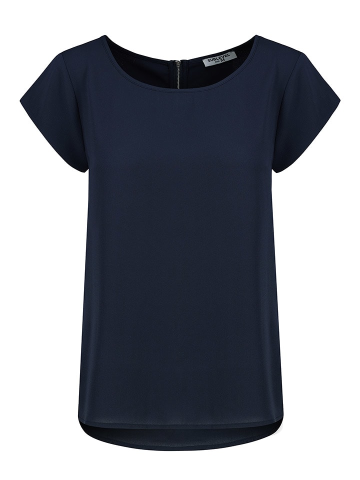 Sublevel Bluse in Dunkelblau - XL