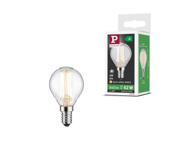 Paulmann LED Efficient-Line Tropfen E14 840lm 4W 3000K klar