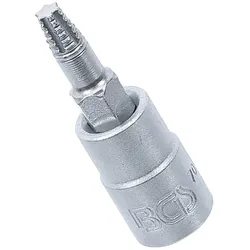 BGS 7098-T20 Schraubenausdreher Biteinsatz Innenvierkant 6,3mm (1/4") für defektes T-Profil (für Torx) T20