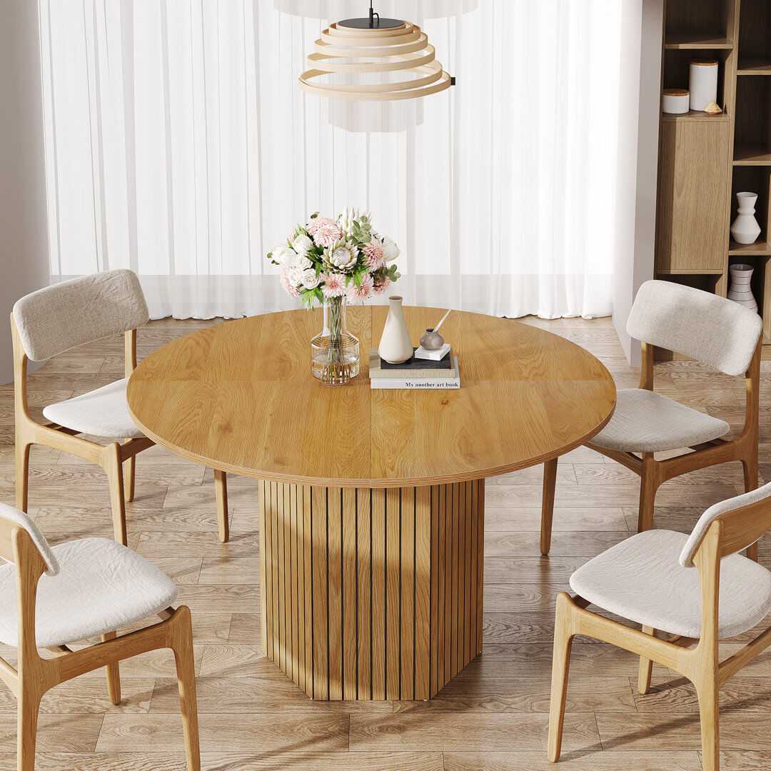 Blue Elephant Arelys Round 120Cm Dining Table Brown