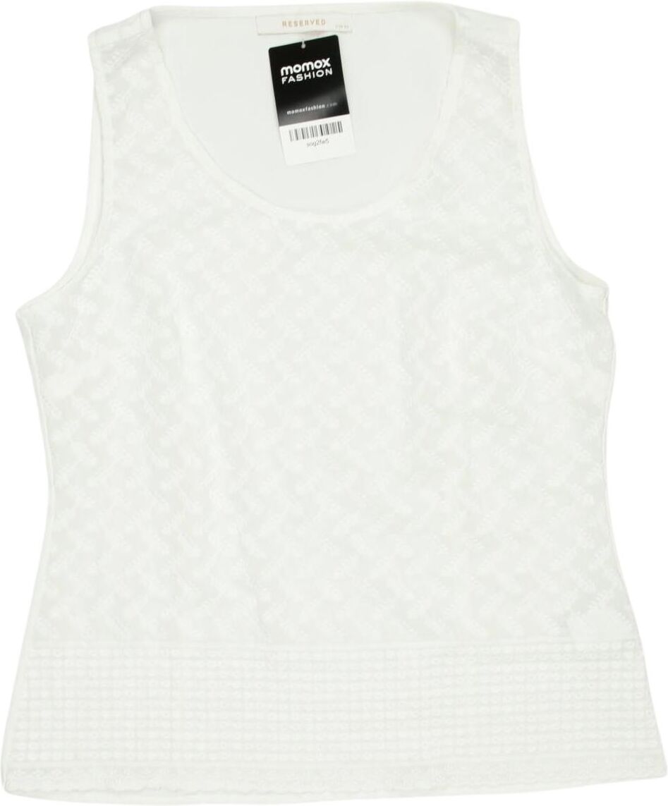 Reserved Damen Top, Weiß, Gr. EU 34, Synthetik - Second Hand