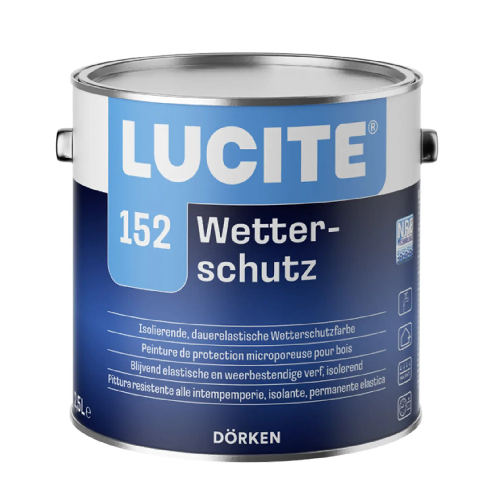 Lucite 152 Wetterschutz, weiss, 12l : 12 Liter