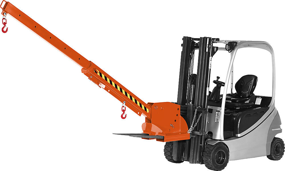 Teleskoplader, 5fache Höhenverstellung, Tragfähigkeit 1250 - 8000 kg, rotorange eurokraft pro