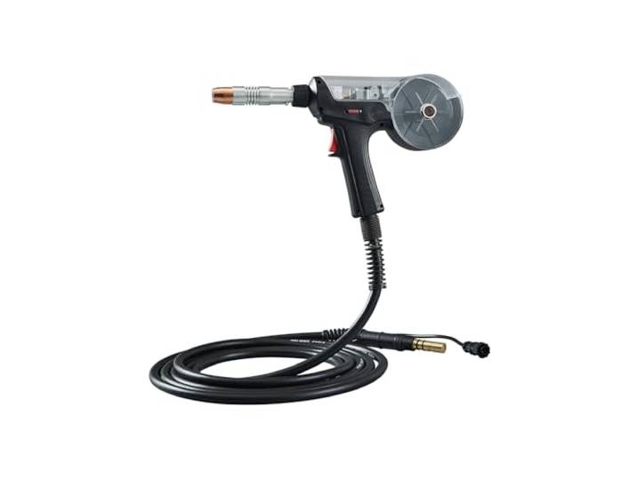 VEVOR Pistolet à Bobine avec Câble 6 m 200 A Compatible avec Soudeuses MIG Hobart lronMan 240\, Adapté pour Fils de Soudage Fourrés\, Solides\, Aluminium 0\,76 mm 0\,89 mm\, Diverses Tâches de Soudage