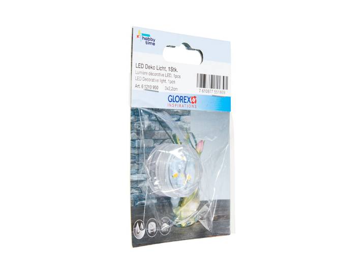 Glorex LED-Licht Wasserfest ⌀ 3 cm 2 × Cr2032