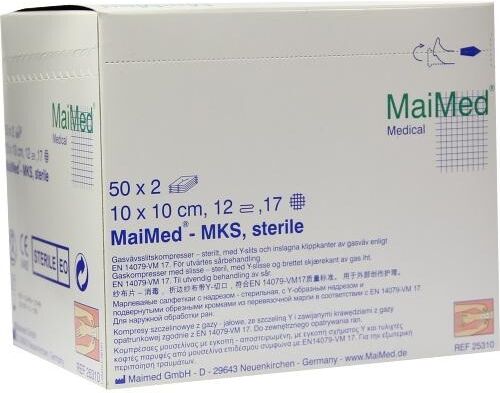 Schlitzkompressen 10x10cm 12fach steril