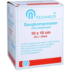 Saugkompresse steril Fesmed 10x10 cm