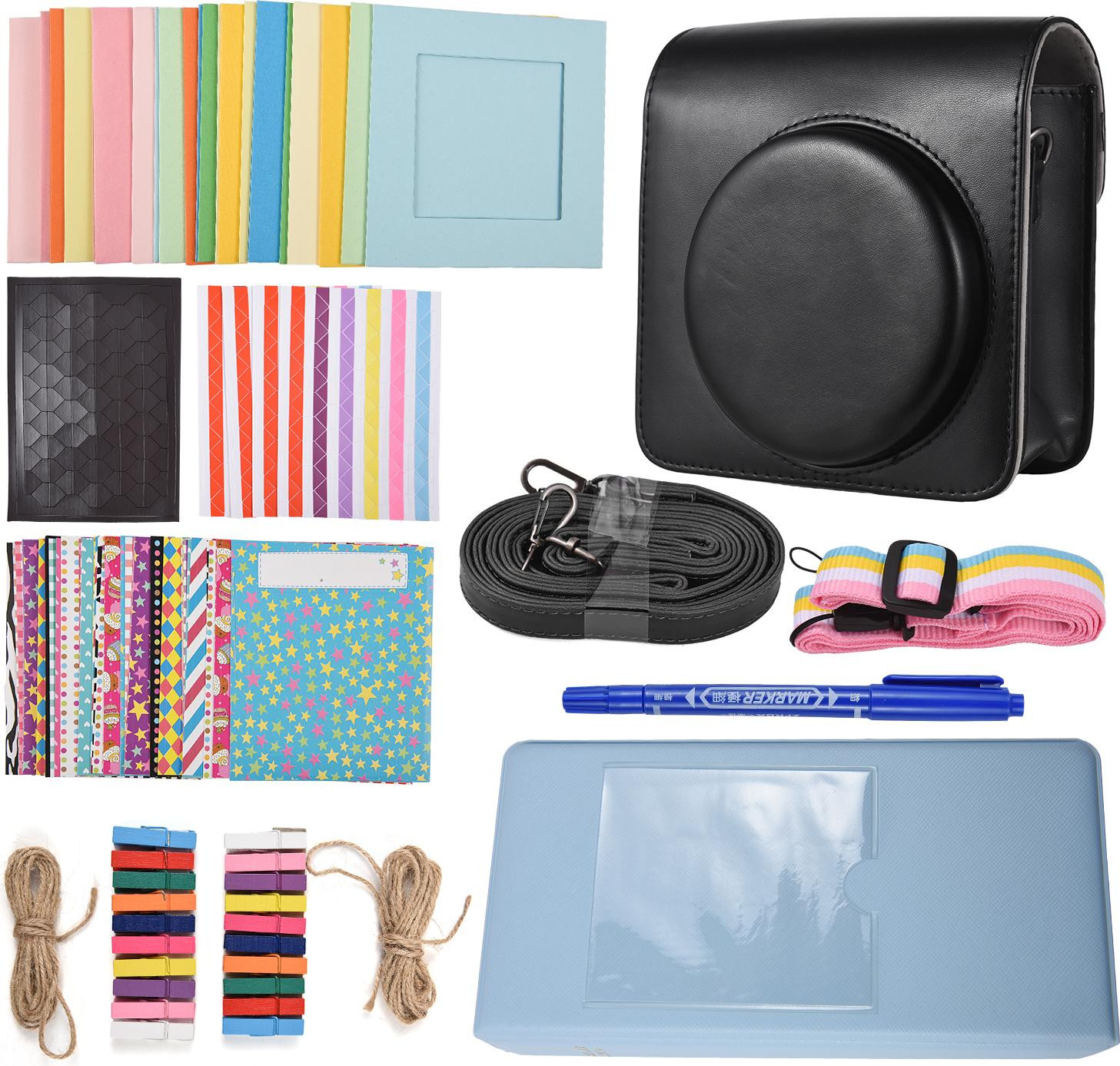 Cocosity Accessoirepakket voor Fujifilm Instax Square SQ40 en SQ1 inclusief cameratas, strap, fotoalbum en accessoires