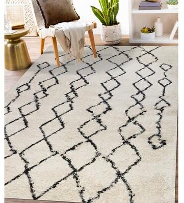 Amer Rugs Aspen Clara Southwestern Geometric Shag Area Rug