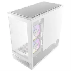Antec Constellation C2M ARGB White MicroATX PC Gehäuse (mATX, Mini-ITX), PC Gehäuse, Weiss