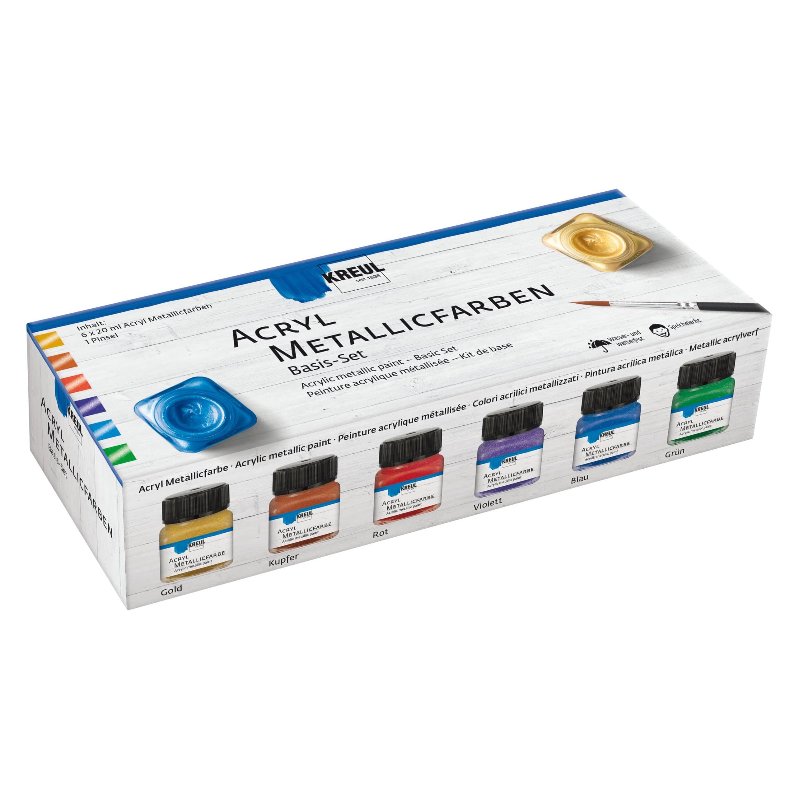 Kreul Metallicfarben Set (120 ml) (77600)