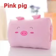Uplift Curations WarmHug Plush Hand Warming Nap Pillow Cute Travel Soft Cushion For Kids & Home Comfort pink Pig