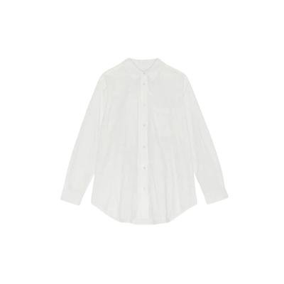Langarmhemd MOSHI MOSHI MIND "moshi moshi mind Shirt gaia", Damen, Gr. M, Normalgrößen, weiß, Obermaterial: 100% Baumwolle, Hemden