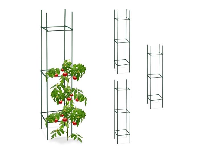 Rankhilfe 4er-Set 150cm Dunkelgrün