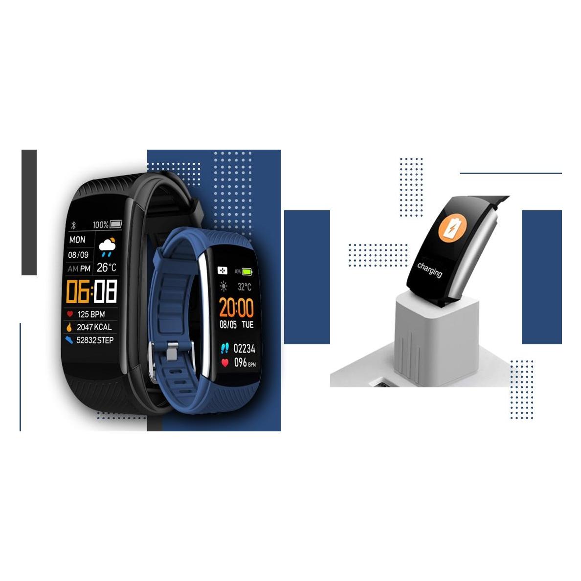 Giewont Intelligentes Armband GW200-6 (39.90 mm, Kunststoff, Schwarz, ohne SIM) (GW200-6)
