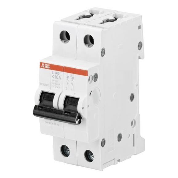 ABB Stotz & Kontakt S202-K2 Sicherungsautomat K-Char., 6 kA, 2 A, 2P S202-K2 (2CDS252001R0277)