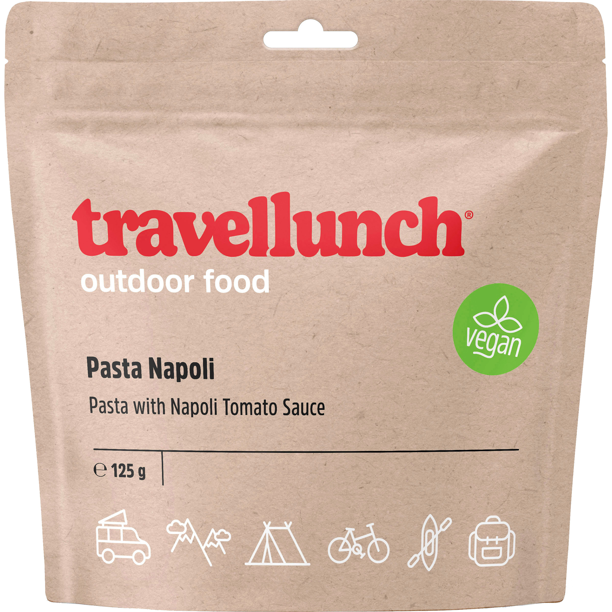 Travellunch Nudeln in Tomatensauce Trekkingnahrung Größe 250G