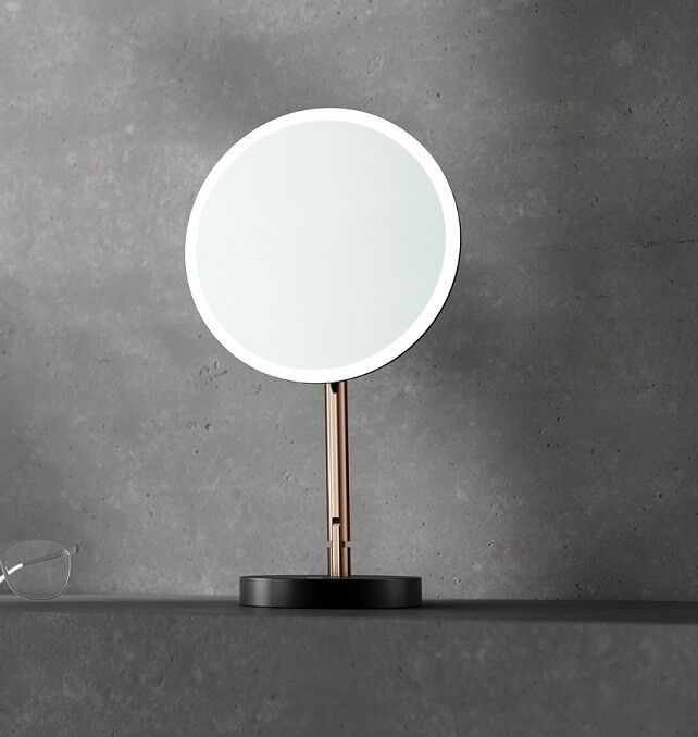 Neuesbad Serie 600 Kosmetik-Spiegel, stehend mit LED-Beleuchtung rose gold ADI_R812