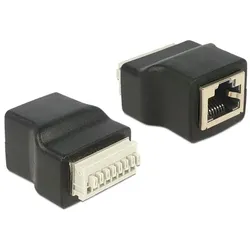 DELOCK Adapter Terminalblock 8Pin -> RJ45 Buchse