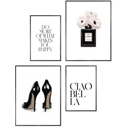Bilder-Set BEAUTY (BHT 30x40x1,60 cm) - bunt - BHT 30x40x1,60 cm