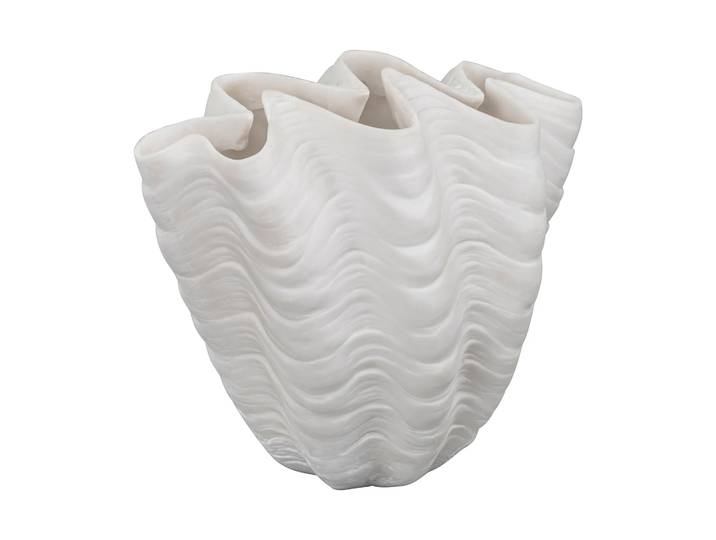 Mette Ditmer Vase Shell Petit, 22 cm, white