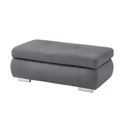 Kollektion Kraft XXL- Hocker  aufklappbar  Affair ¦ grau ¦ Maße (cm): B: 129 T: 64.0