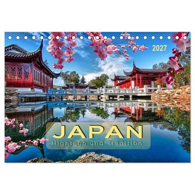 Japan - Hightech und Tradition (Tischkalender 2027 DIN A5 quer), CALVENDO Monatskalender