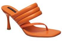 Women's Valerie Sandal by French Connection in Orange (Size 6 1/2 M)