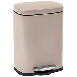 Wenko Leno Kosmetikeimer 5,0 l taupe, Abfalleimer, Grau