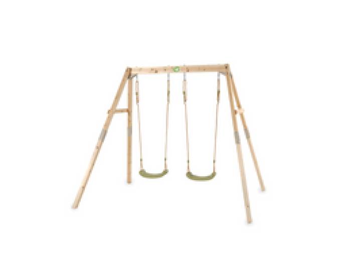 EXIT TOYS Balançoire double en bois Silvi