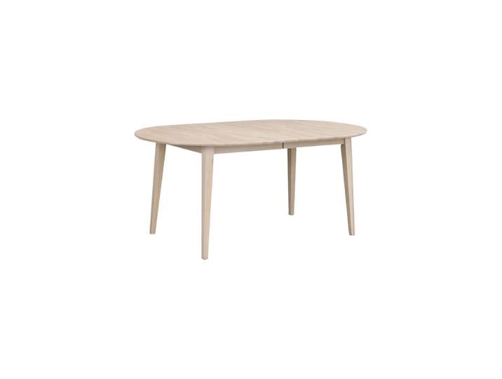 Ovaler, ausziehbarer Tisch „Filippa“ aus massive Eiche, 170-250 x 105 cm, Eiche hell Eichenholz gebleicht Rowico