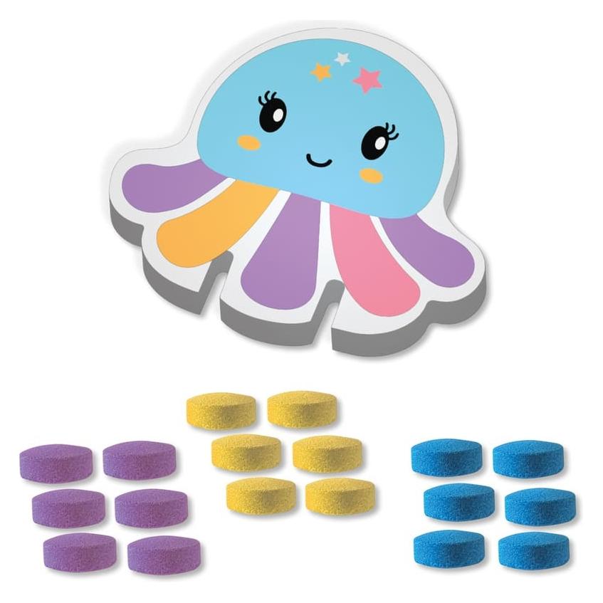 Ses Creative - Tiny Talents - Badetabletten 18 Stck. Farben mischen Tintenfisch - badewannenspielzeu (S13053)