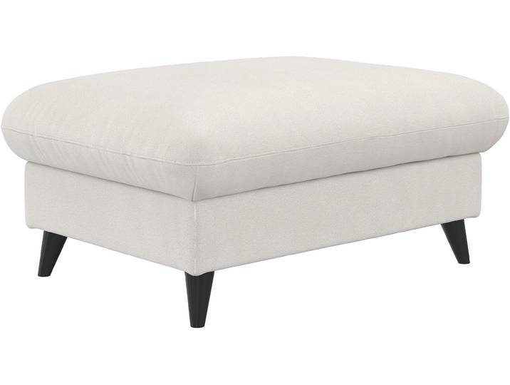 Hocker COTTA Pike, B: 102 cm , weiss (bianco), B:102cm H:45cm, GEDECKTES RINDSLEDER, Hocker, Hocker, mit Stauraum
