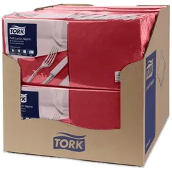 Tork, Servietten, Serviet 33x33 cm 3-lag Bordeaux,10 pk x 150 stk/krt (150 Stk., 33 x 33 cm)