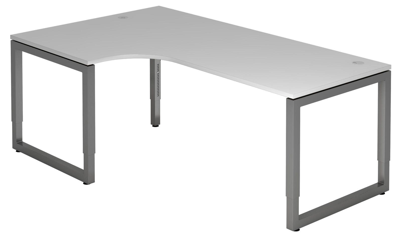 HAMMERBACHER VRS82/5/G höhenverstellbarer Schreibtisch 65 - 85 cm lichtgrau / grafit