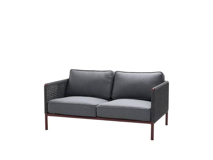 Cane-line Canapé Encore 2 places Cane-Line airtouch bordeaux/Dark grey