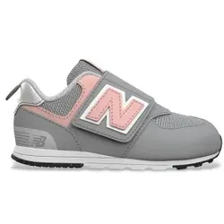 New Balance Unisex für Kinder. NW574V1 Turnschuhe 574 New-b grau (18.5), Wohnung, Klettverschluss, Lässig, Kinderbekleidung