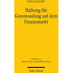 Haftung für Greenwashing auf dem Finanzmarkt, Fachbücher von Jonas Gnauert